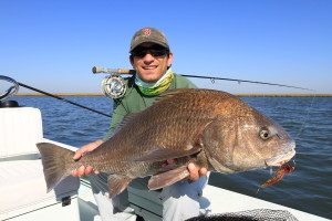 Black drum on the fly